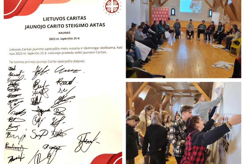 Oficialu: Lietuvoje pradeda veikti Jaunasis Caritas!